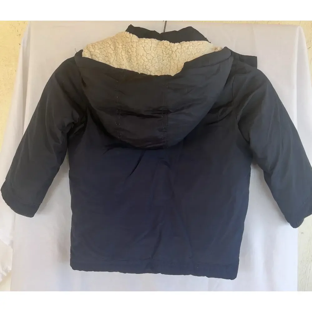 toddler boys 3T Old Navy Frost Free blue puffer ski winter jacket
